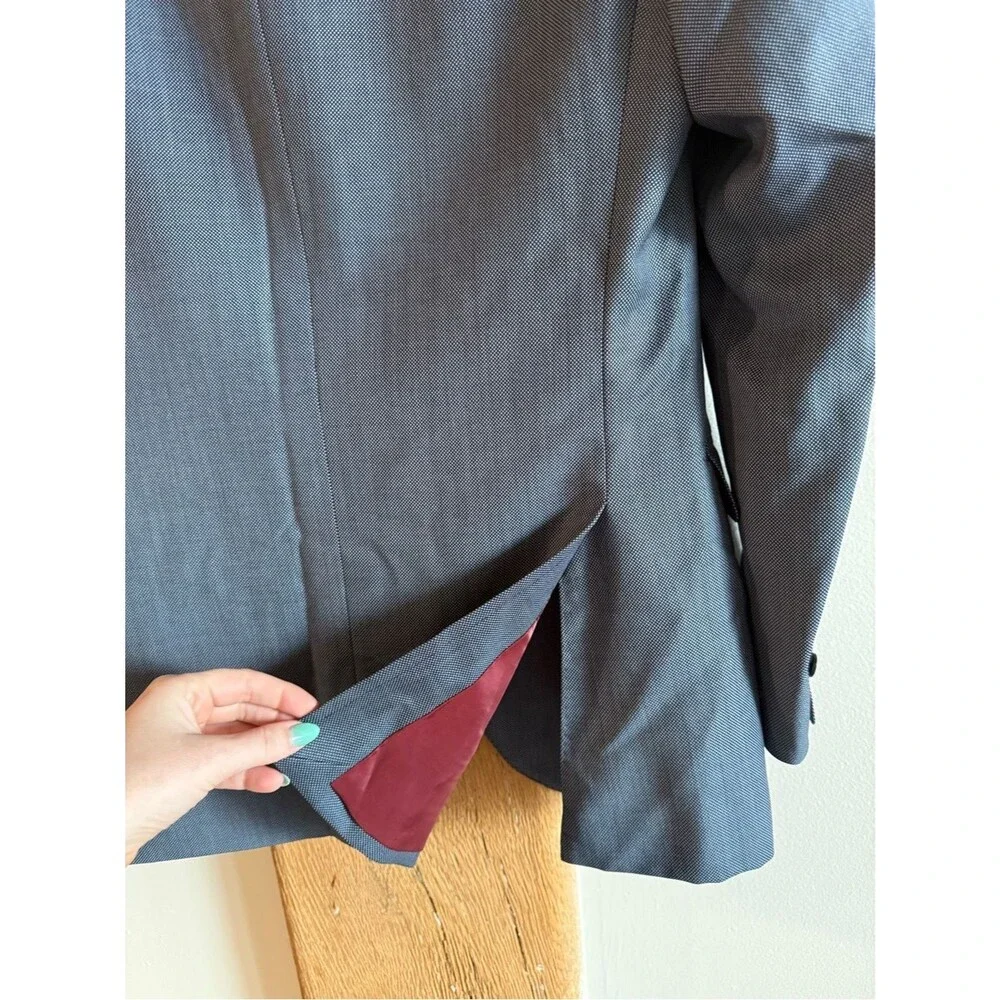 Spier &‎ Mackay Suit Jacket 38 Slim Blue Contemporary Blazer